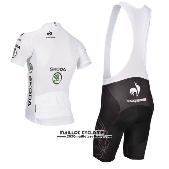 2014 Maillot Ciclismo Tour de France Blanc Manches Courtes et Cuissard